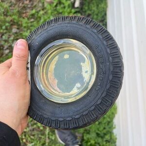 Vintage Goodyear Tire Ashtray Appalachian Tire West Virginia Mechanic Tobacco